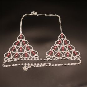 Rhinestone Body Chains (Option: Bra-Gold)